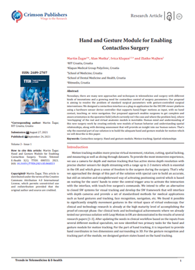 Hand and Gesture Module for Enabling Contactless Surgery