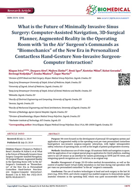What is the Future of Minimally Invasive Sinus Surgery: Computer-Assisted Navigation, 3D-Surgical Planner
